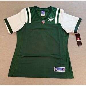 New York Jets NFL Players‎ Pro Line Jersey Womens S Green Short Sleeve Pullover.